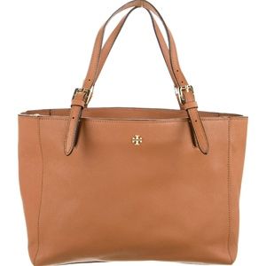 Tory Burch Brown Saffiano Tote Bag